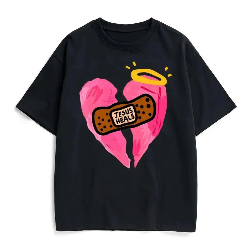 Jesus Heals Christian  Cotton T-Shirt