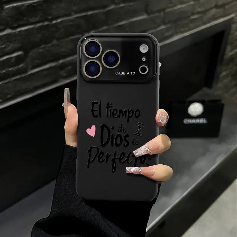 "El Tiempo de Dios es Perfecto" iPhone Case - Bible Inspired Shockproof Cover
