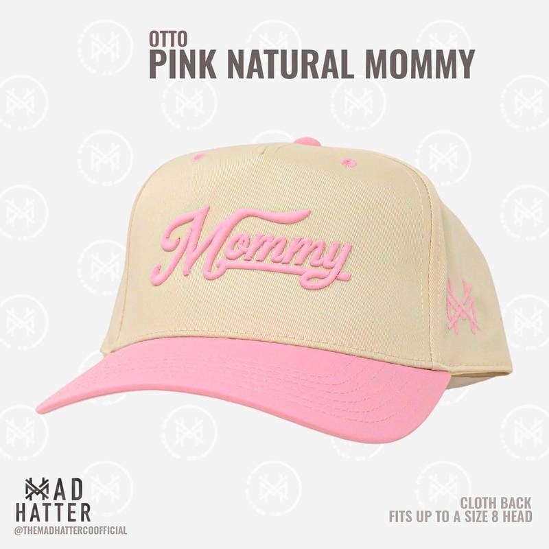 Mommy Madhatter's bestickte, verstellbare Snapback-Truckerkappe für Damen (bis Kopfgröße 8)