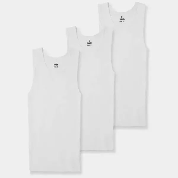 Premium Ultra-Soft Cotton Fitted Tanks 3 Pack / 6 Pack