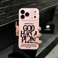 God Has A Plan Christian iPhone Case – Shockproof Faith-Based Bible Verse Protective Cover for iPhone 12-17 Series