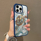 Mosaic Sea Turtle Magnetic Phone Case MagSafe Compatible Anti-Fall Protective Cover for iPhone 11-17 Pro Max Chic Girly Style