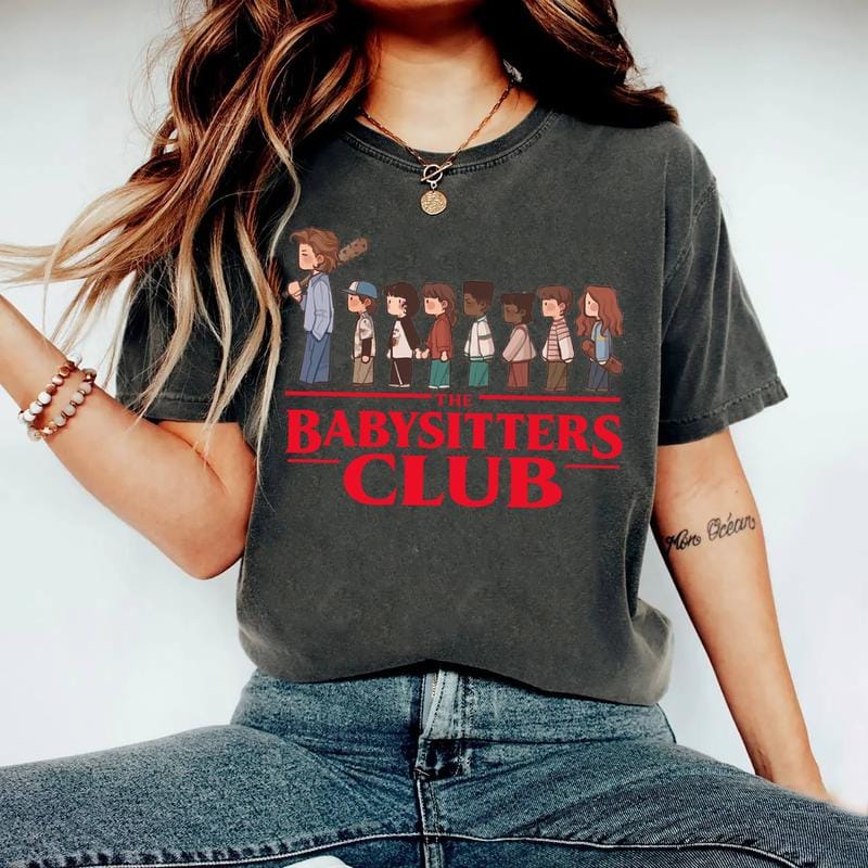 Retro Steve Babysitter Club Shirt, Vintage Hawkins Graphic Tee, Steve Harrington Shirt for Fan, Funny Fandom Sweater Hoodie