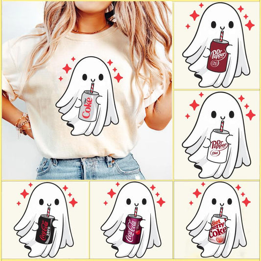 Halloween Ghost Shirt, Ghost Tee, Funny Skeleton Halloween T-Shirt, Spooky Graphic Top, Funny Paranormal Apparel