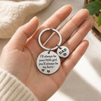 【Father's Day Gift】Dad Keychain Fathers Day Gift Daddy Papa Dad Gifts Birthday Gift for Dad from Daughter Son (Hero Dad Keychain From Little Girl)