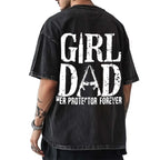 Girl Dad Her Protector Shirt, Dad With Daughter Shirt, Father Daughter Tee, Best Dad Shirt, Protective Father Tee