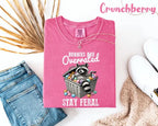 Comfort Colors Funny Easter TShirt, Stay Feral Tee, Sarcastic Raccoon T-Shirt, Bunnies Are Overrated Holiday Top, Feral Easter Gift