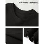 Speak With God And Mind My Business Black Cotton Tee Women Bold Statement Design Top Tshirt