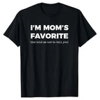 Lustiges T-Shirt „Mamas Lieblingssohn/Tochter – Ich bin Mamas Lieblingssohn/Tochter“ – Golfgeschenk für Männer und Frauen, Sommerkleidung 