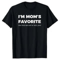 Lustiges Baumwoll-T-Shirt „Mamas Lieblingssohn/Tochter – Ich bin Mamas Lieblingssohn/Tochter“ – Golfgeschenk für Damen und Herren, Sommerkleidung 