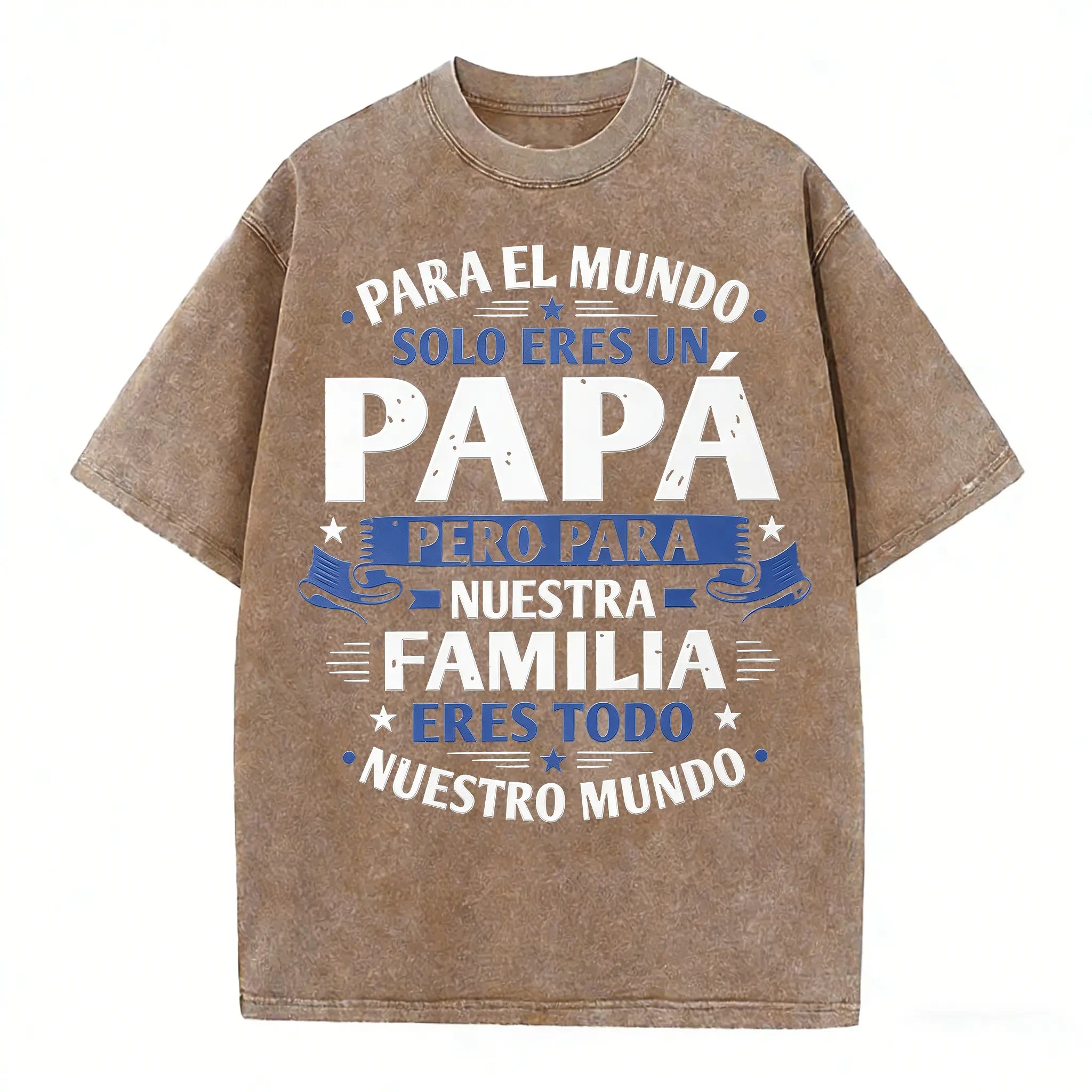 Father’s Day Shirt for Dad | Vintage Washed Cotton Graphic Tee | Papa Family Quote T Shirt Gift for Him