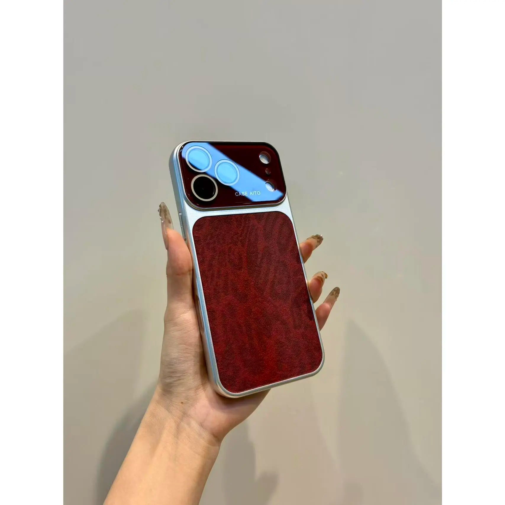 Luxury Leopard Faux Suede Case for iPhone 14-17 | Large Viewfinder & Lens Protection