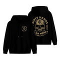 „Dirty Hands Clean Money“-Hoodie mit auffälligem Totenkopf-Motiv für Herren – Robuster Streetwear-Pullover – Motivierende Kleidung für den harten Job – Hergestellt in den USA 