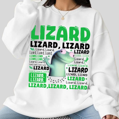 Lizard Lizard Lizard Shirt, Meme Tee, Funny Weirdcore Y2K Aesthetic Gift Sweatshirt Hoodie