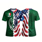 USA & Mexico Dual Heritage Split Soccer Jersey