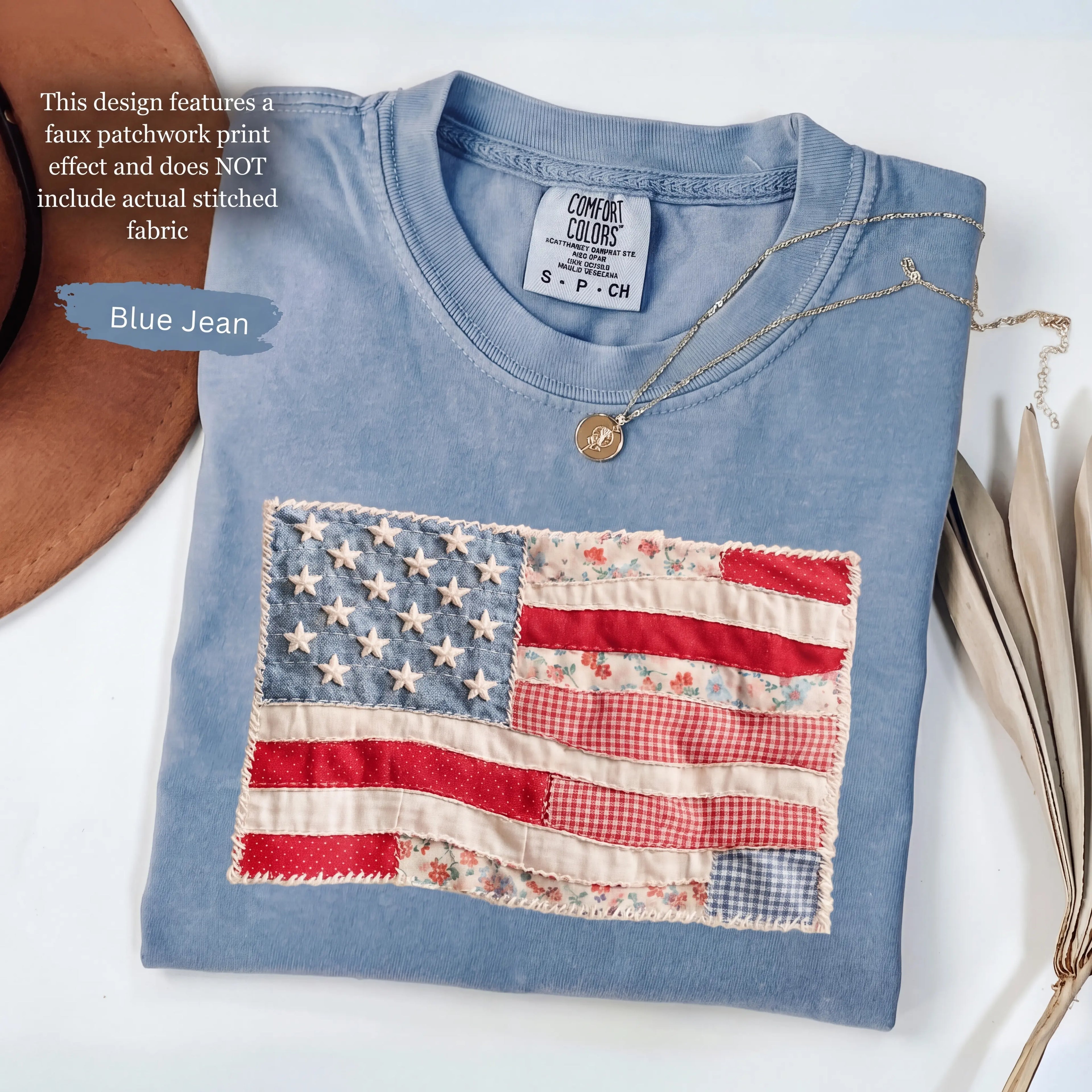 Memorial Day T-shirt American Eagle Independence Day 250 Years 1776 2026 Comfort Colors Retro American Flag Shirt, Faux Patchwork, Digital Print, vinyl ink