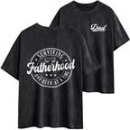 Dad Shirt, Surviving Fatherhood One Beer At A Time Front And Back Shirt, Funny Beer Loving Dad Gift