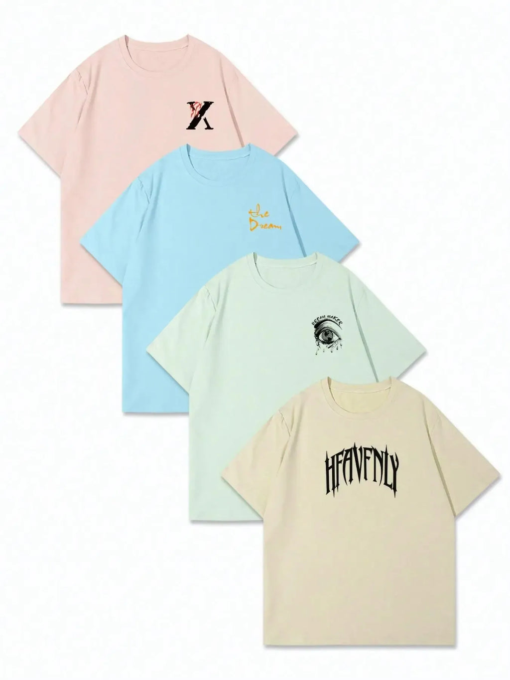 Men's Letter Print Short Sleeve Tee, Regular Fit Casual Crew Neck T-shirt for Daily Wear, Men's Top for All Seasons