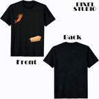 Humorous T-shirt Hot Dog Jumping into Bread Perfect for Summer Barbecues in 2026 Man Man Fun Design