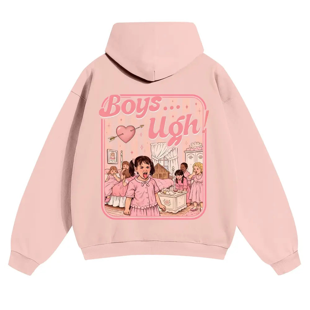 Unisex “Boys...Ugh!” Funny Valentine Hoodie