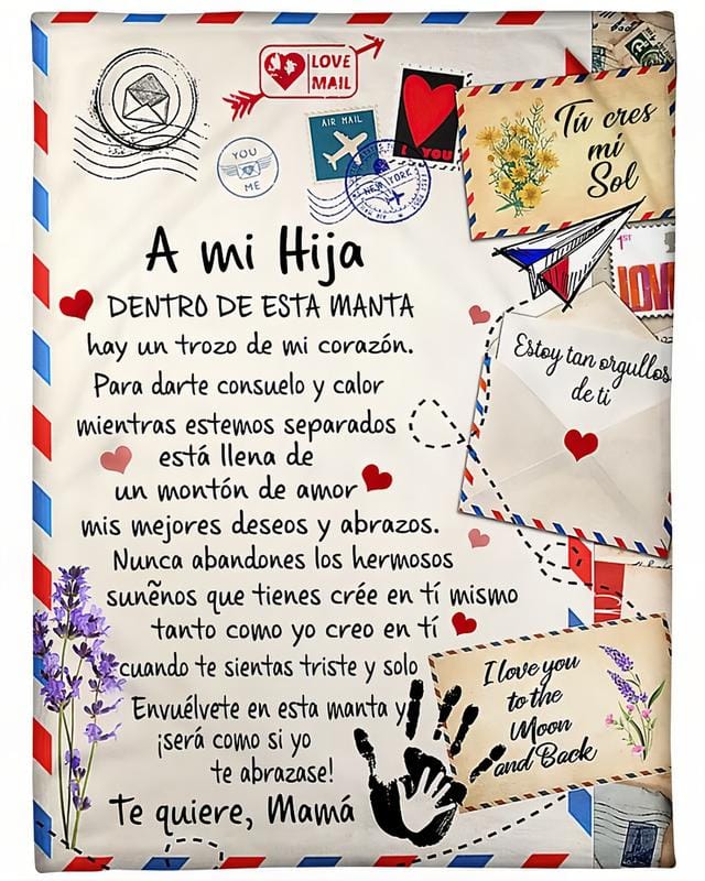 "A Letter to My Kids" Custom Blanket | Personalized Gift for Son & Daughter