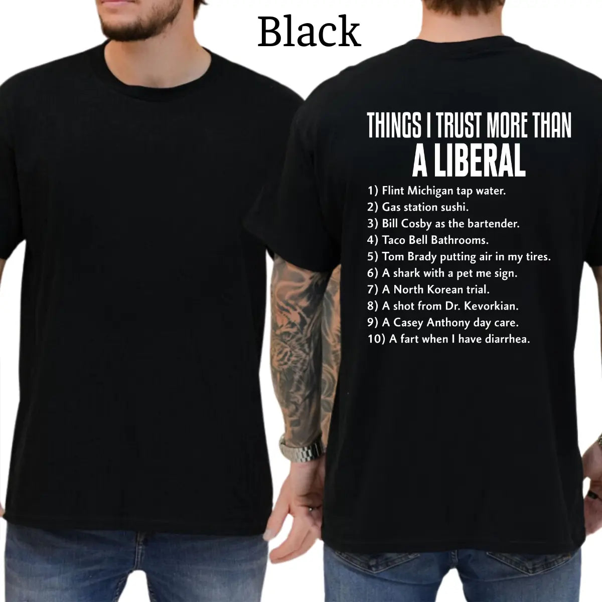 Funny Political Graphic Tee Patriot Conservative Casual Short Sleeve T-shirt Men Gift