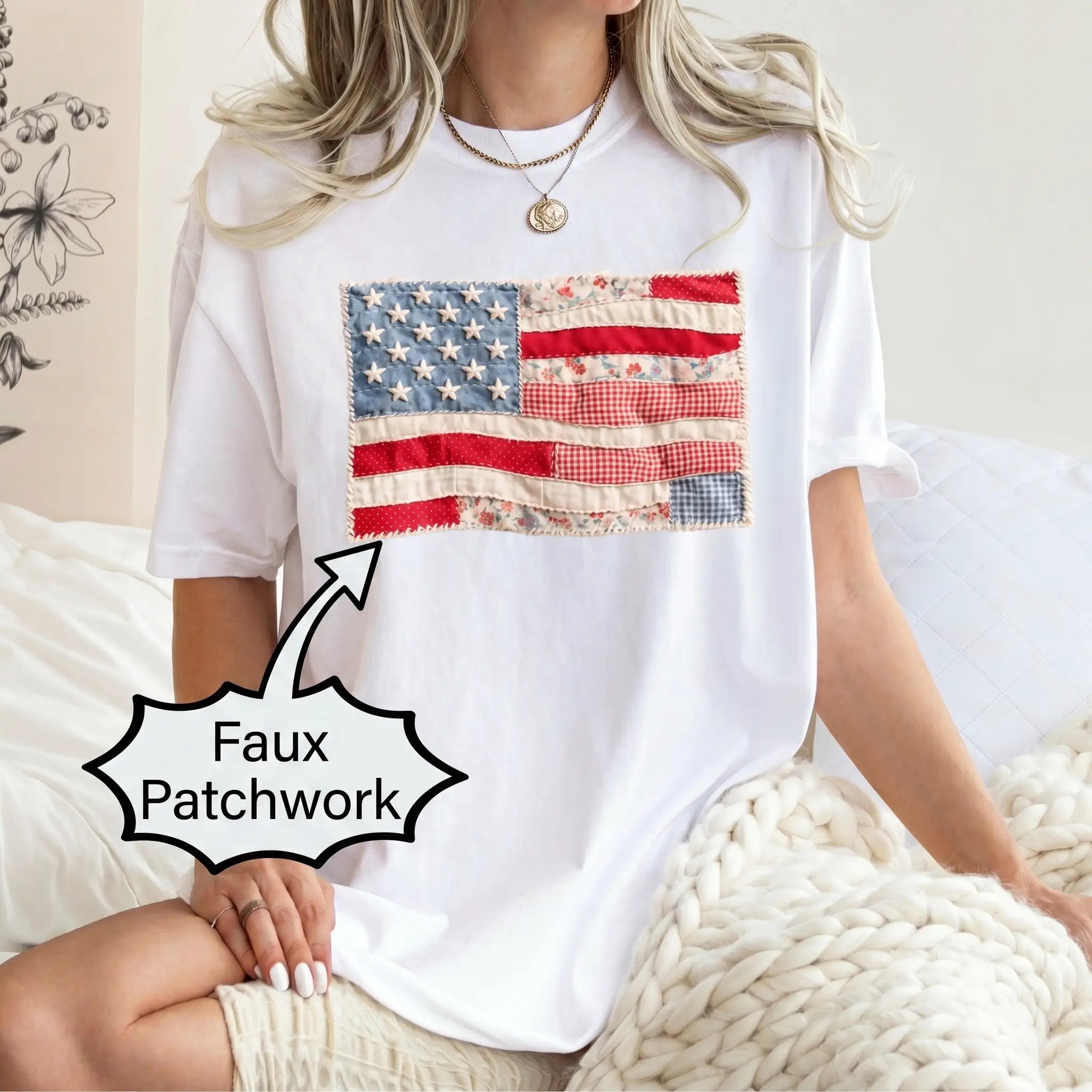 Memorial Day T-shirt American Eagle Independence Day 250 Years 1776 2026 Comfort Colors Retro American Flag Shirt, Faux Patchwork, Digital Print, vinyl ink