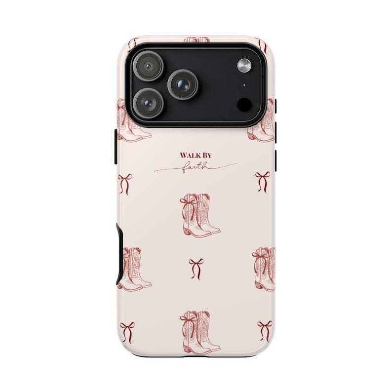 Walk By Faith Western Boots Phone Case